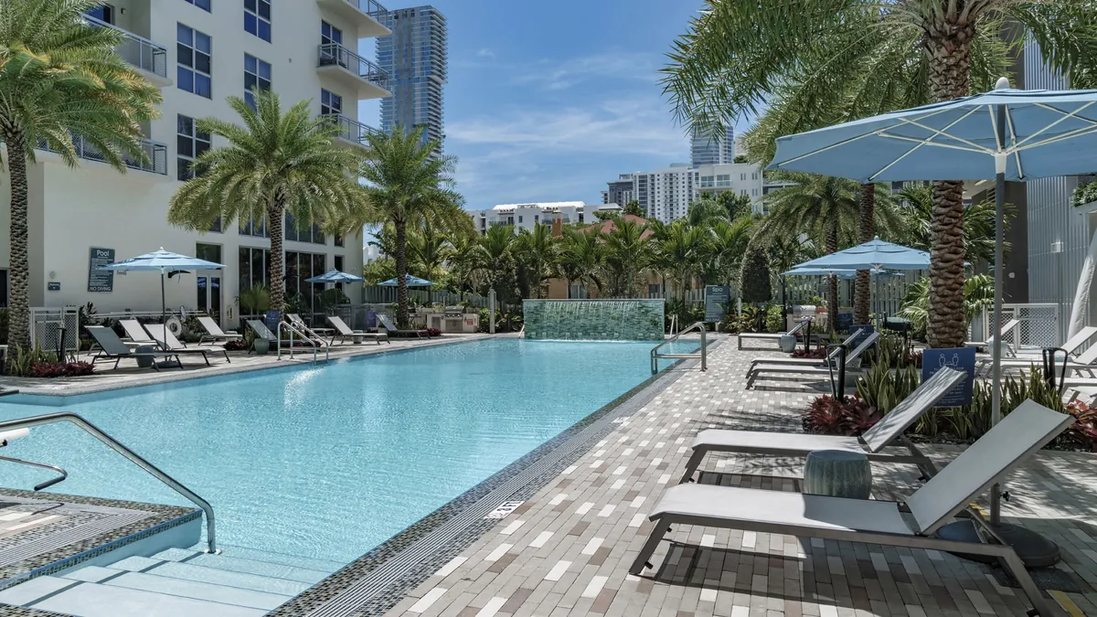 Amenity at Blu 27 Edgewater — photo: Blu27 official website (blu27aptsmiami.com)