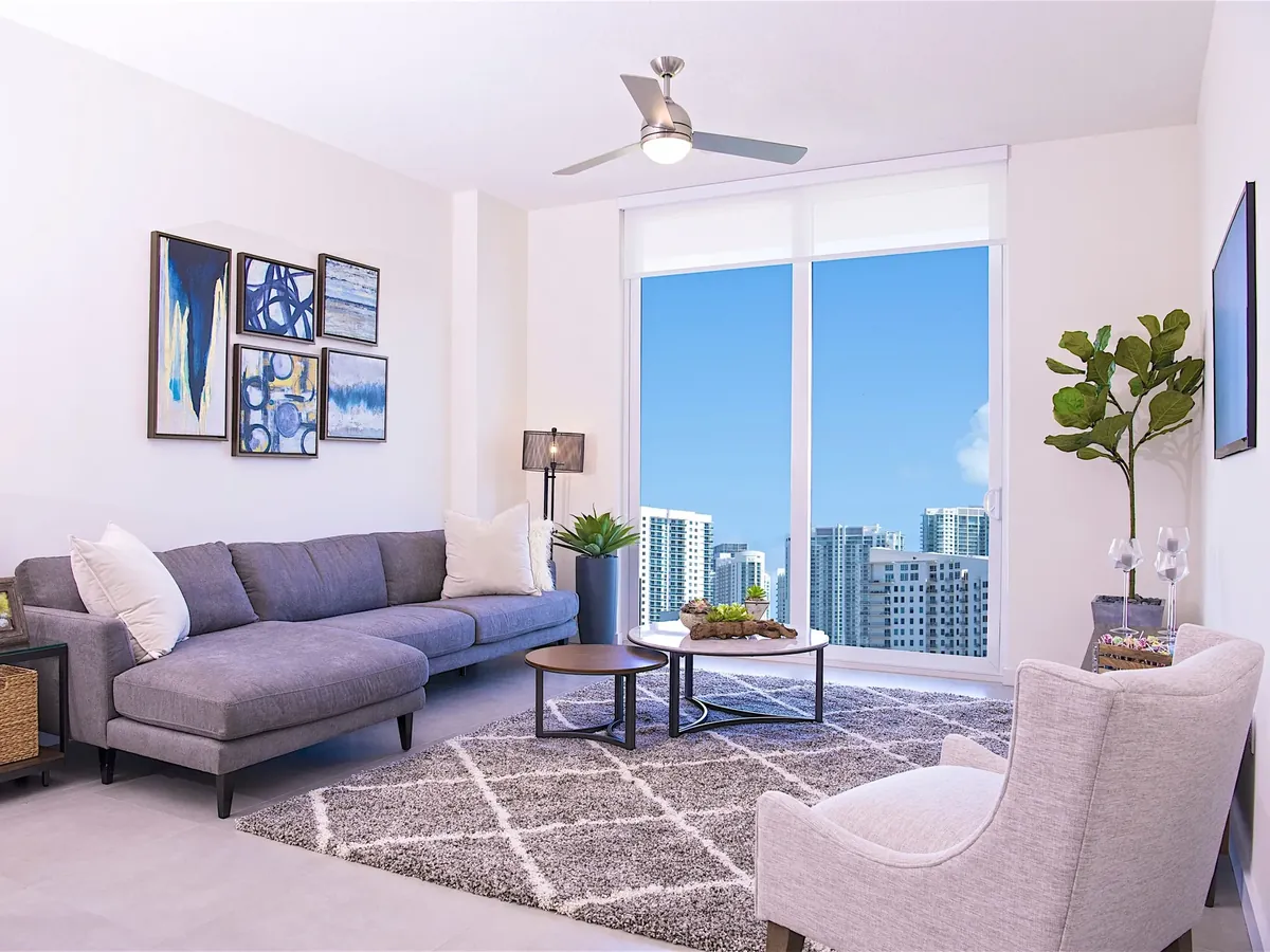 Interior at Brickell West City Rentals — photo: AptAmigo listing for Brickell West City Rentals