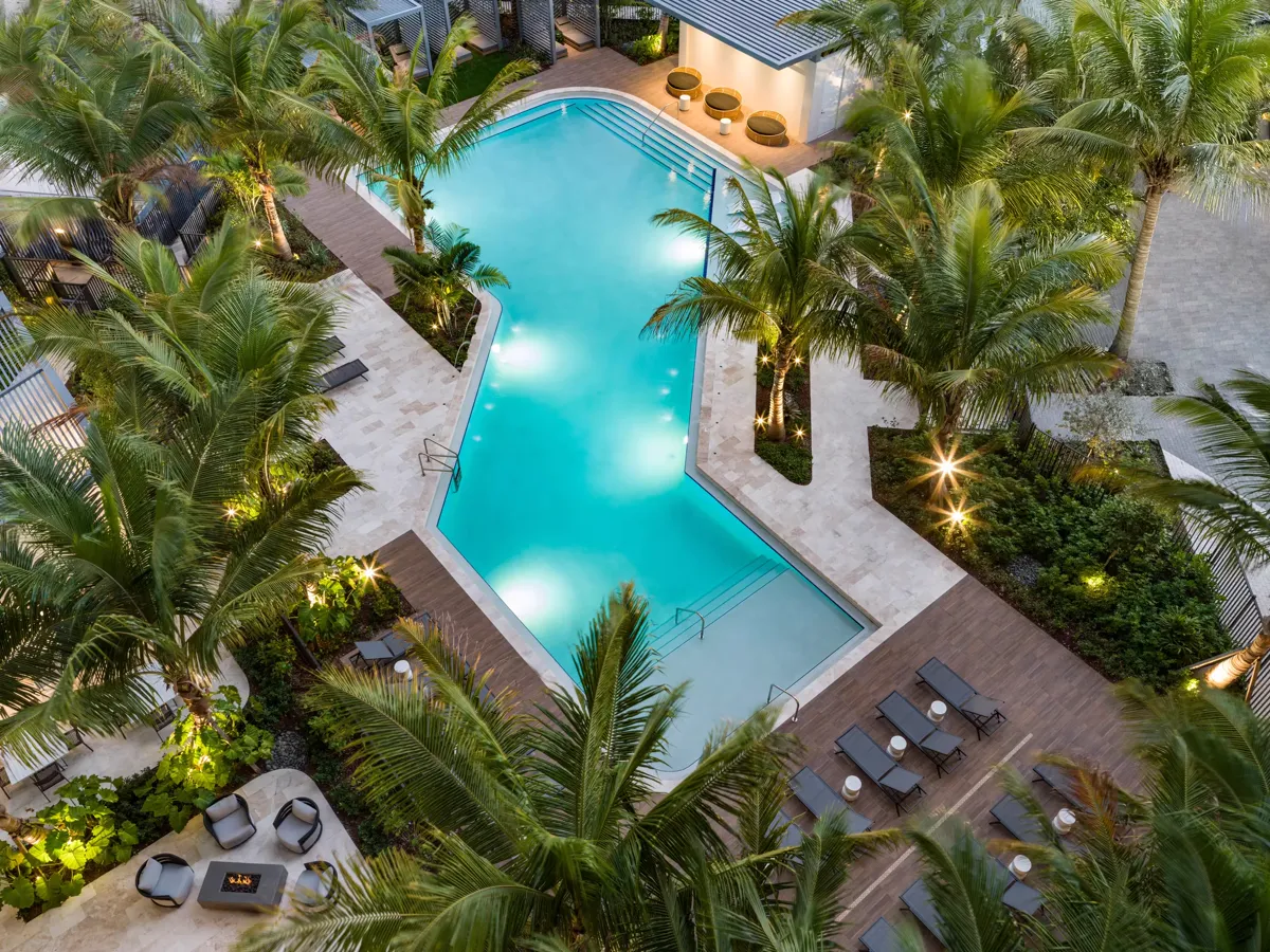 Amenity at Modera Aventura — photo: Modera Aventura official website (Mill Creek Residential) — David Madison Photography